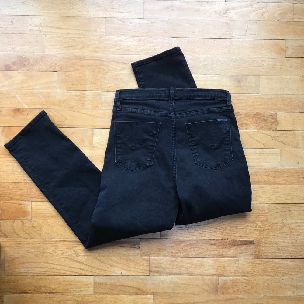 Hudson Zooey high rise straight jean in black